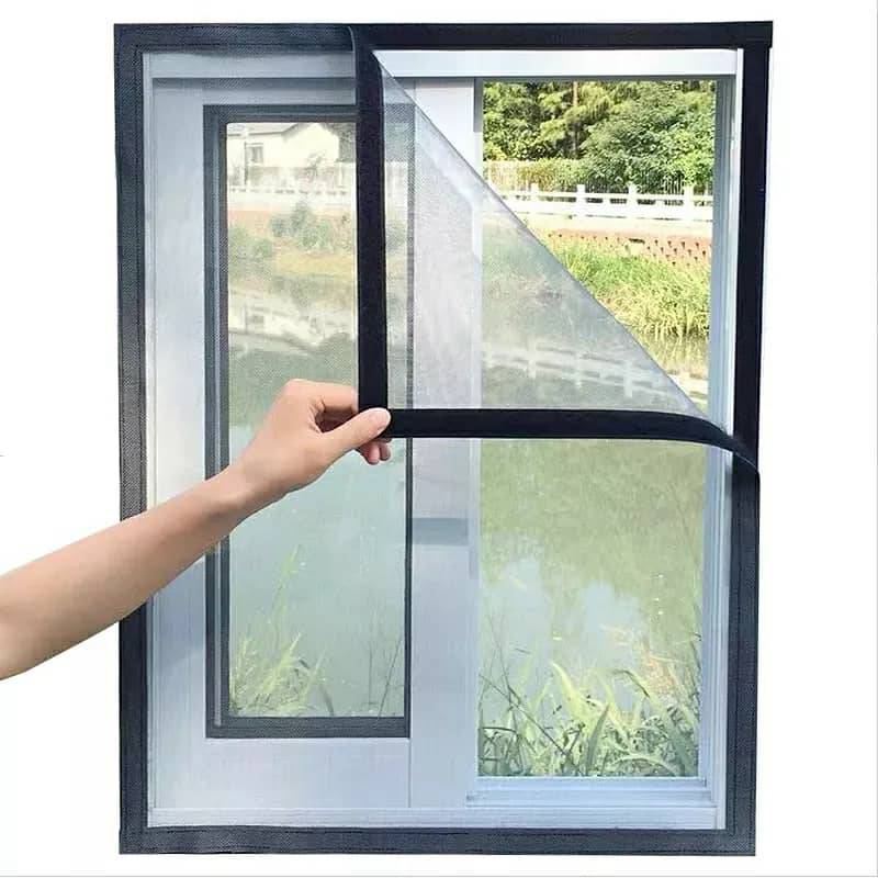 غطاء النافذة المضاد للحشرات _ Moustiquaires Pour Fenêtre Anti Moustique , Insectes, Mouches, 1.4 × 1.2 m
