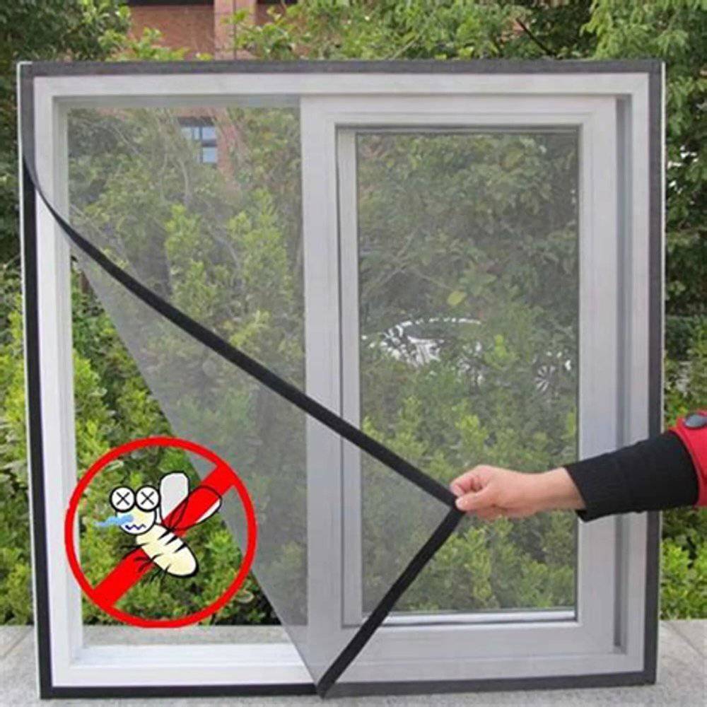 غطاء النافذة المضاد للحشرات _ Moustiquaires Pour Fenêtre Anti Moustique , Insectes, Mouches, 1.4 × 1.2 m