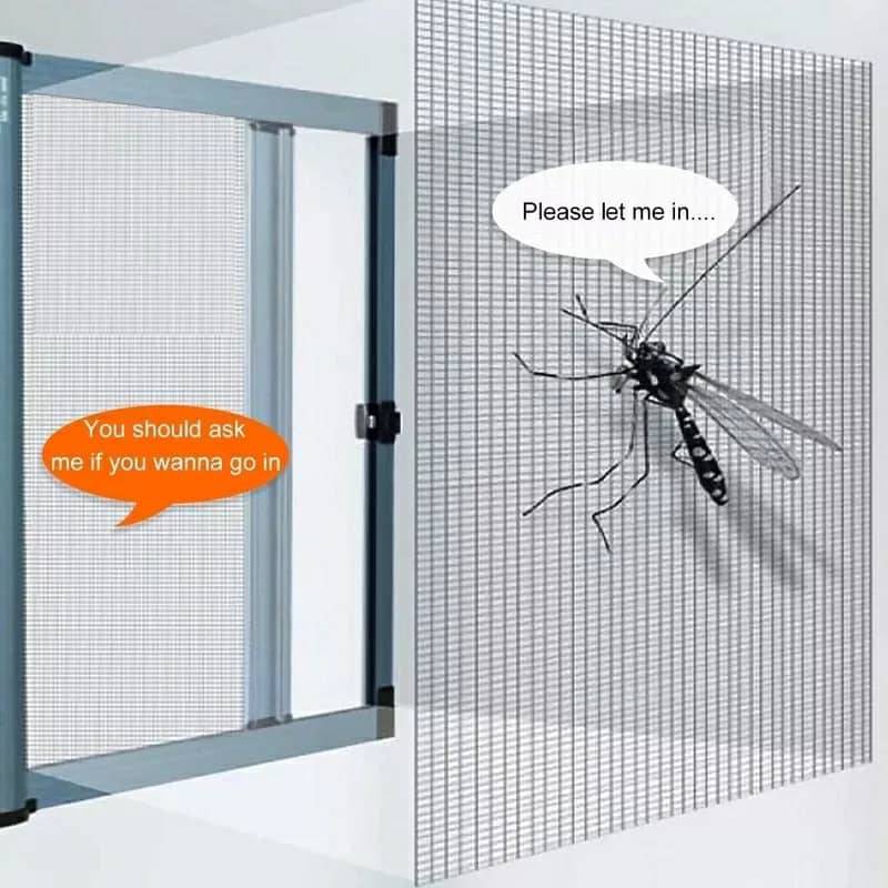 غطاء النافذة المضاد للحشرات _ Moustiquaires Pour Fenêtre Anti Moustique , Insectes, Mouches, 1.4 × 1.2 m